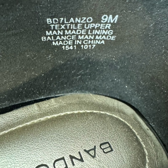 Bandalino Lanza Black Elastic Strapped Mary Jane Ballet Flats Womens Size 9 - Picture 2 of 8